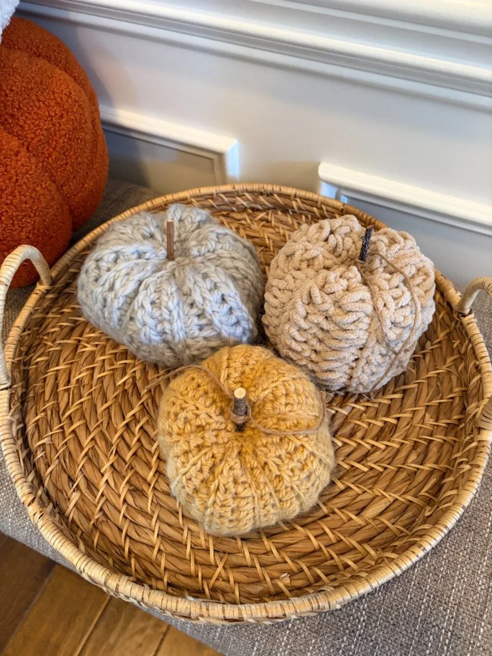 Crochet Pumpkins Set of 3